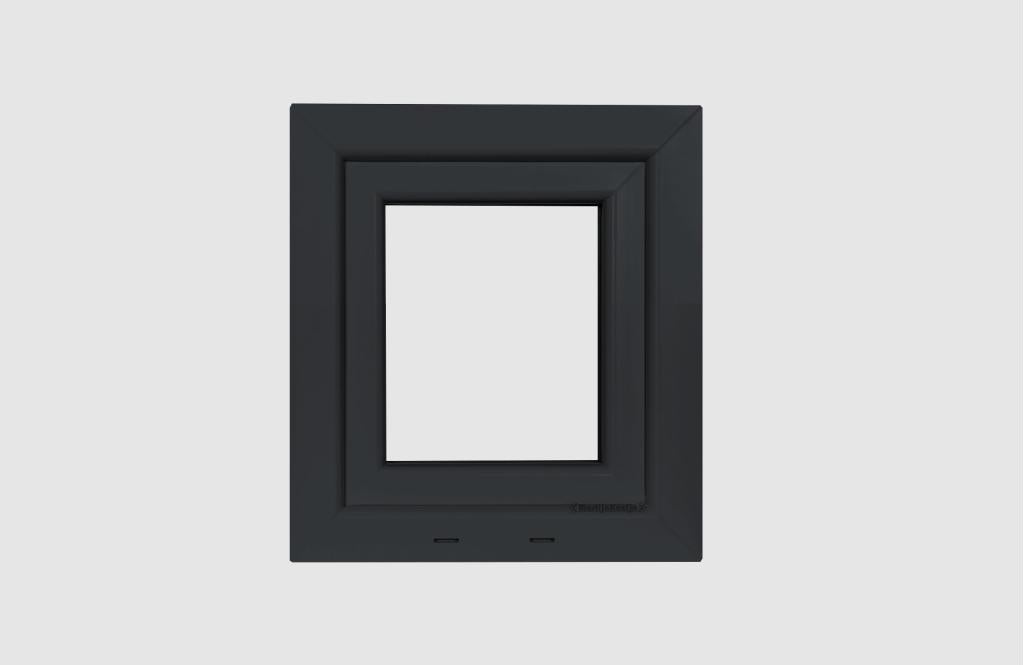 Kunststof Kozijnkiep  B34 H50cm Mat Zwart RAL 9005