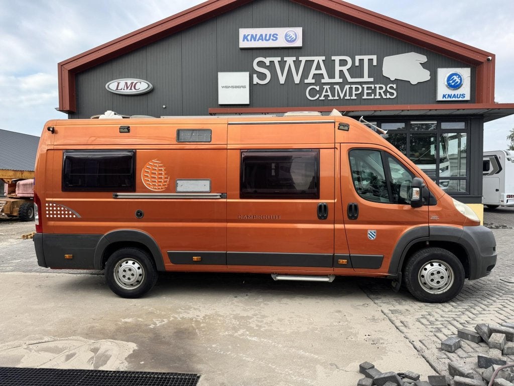 Globecar Campscout Maxi 2persoon buscamper Fiat Ducato 160pk, Caravans en Kamperen, Campers, Tot en met 2, 6 tot 7 meter, Bedrijf