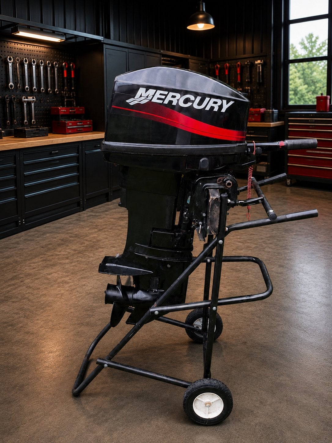 Mercury 25pk 2 takt kortstaart buitenboord motor boot, Watersport en Boten, Ophalen, 10 tot 30 pk, Zo goed als nieuw, Buitenboordmotor