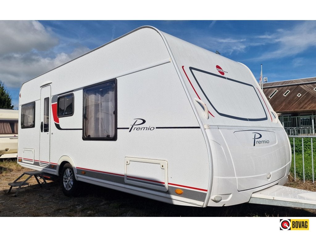 Bürstner Premio 490 TS, Caravans en Kamperen, Standaardzit, Bedrijf, Bürstner, Schokbreker