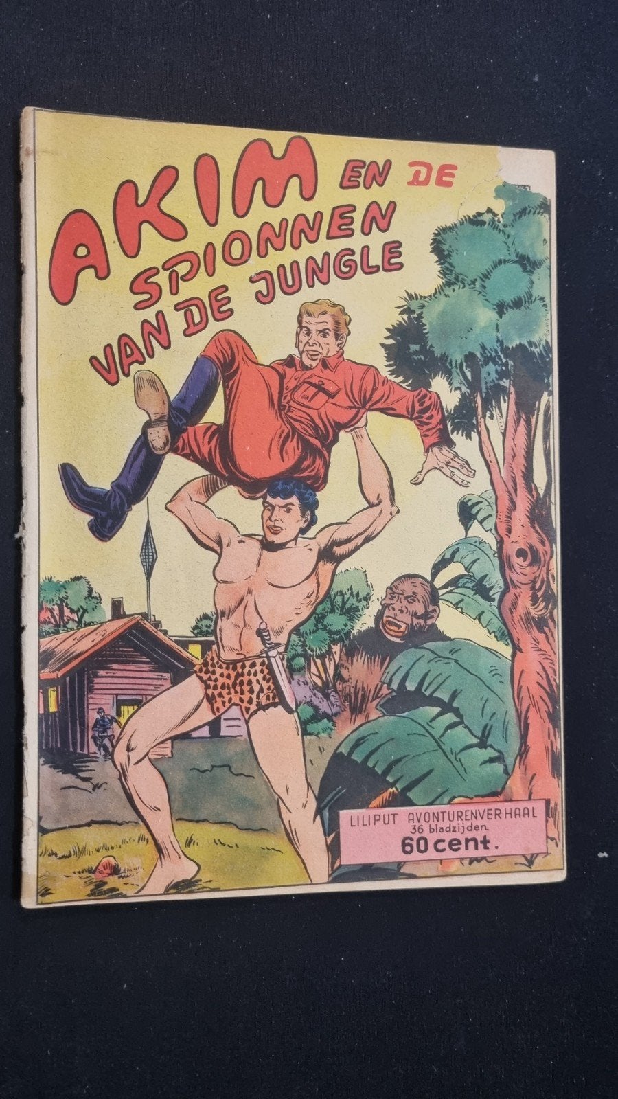 Akim en de Spionnen van de Jungle - Vintage Stripboek, Boeken, Eén stripboek, Ophalen of Verzenden, Gelezen, Walter Lehning
