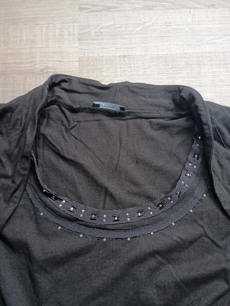 Zwarte shirt Bianca, Ophalen of Verzenden, Gedragen, Zwart, Boven de knie