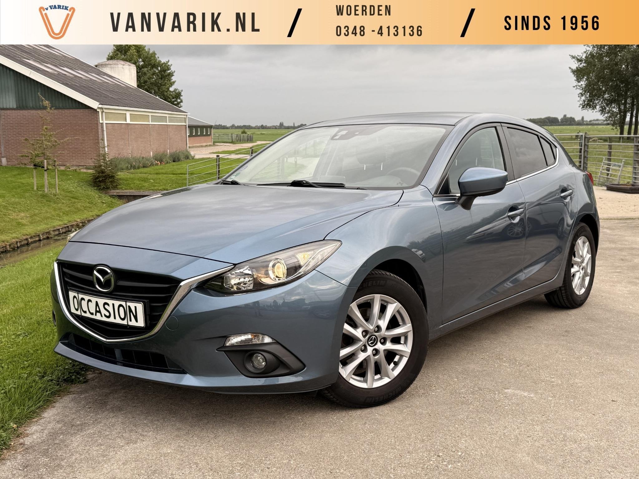 Mazda 3 2.0 TS AUTOMAAT | CARPLAY | CAMERA | CRUISE, Auto's, Stof, Gebruikt, 4 cilinders, Blauw