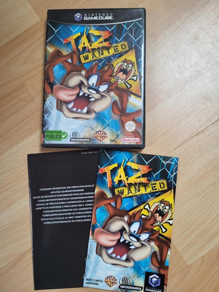 Taz wanted gamecube spel compleet, Spelcomputers en Games, 3 spelers of meer, Ophalen of Verzenden, Zo goed als nieuw, Vanaf 3 jaar