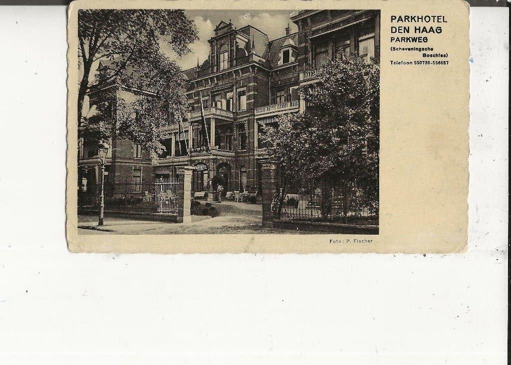 Scheveningen Schev.Boschjes Parkweg Parkhotel, Ophalen of Verzenden, 1920 tot 1940, Gelopen, Zuid-Holland