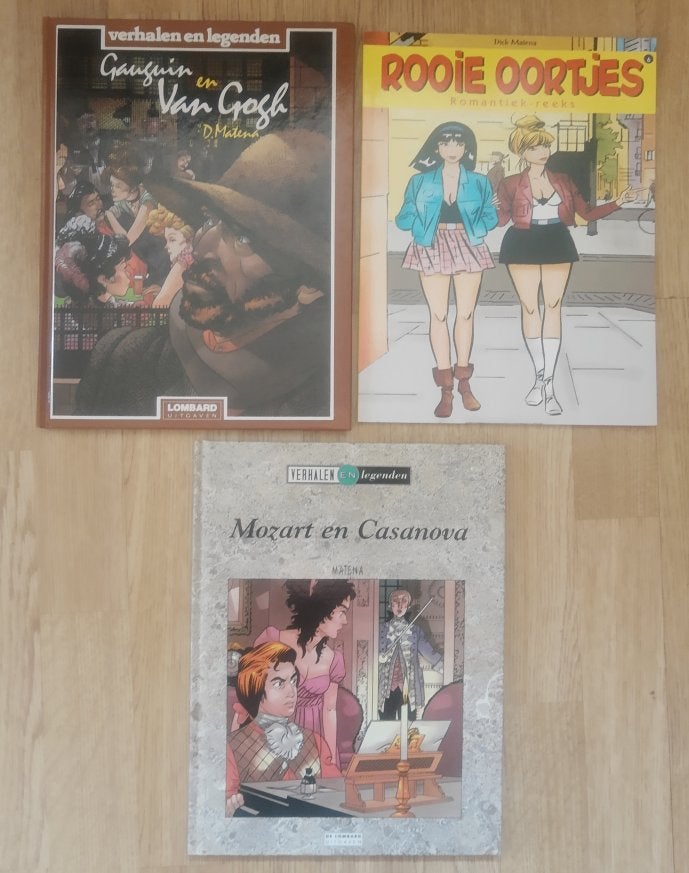 Collectie DICK MATENA / Gaugain & v Gogh + Mozart & Casanova, Meerdere stripboeken, Ophalen of Verzenden, Zo goed als nieuw