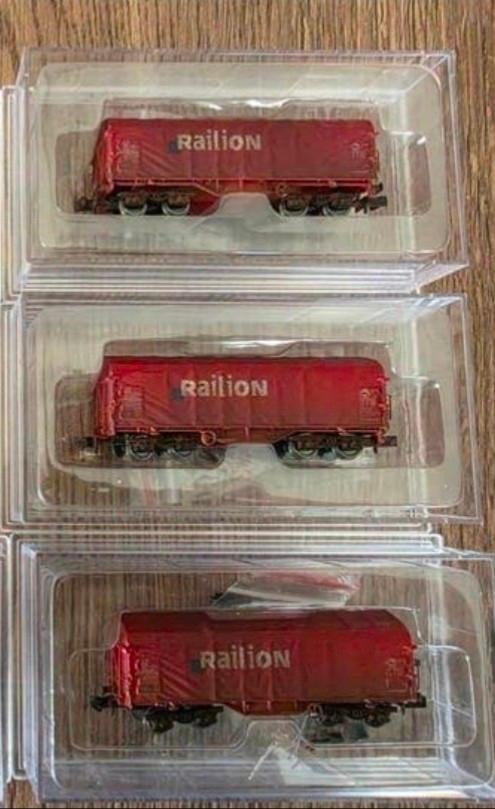3x Railion NS goederenwagons - Modelspoor N-schaal, Overige merken, Gelijkstroom of Wisselstroom, Ophalen of Verzenden, NS