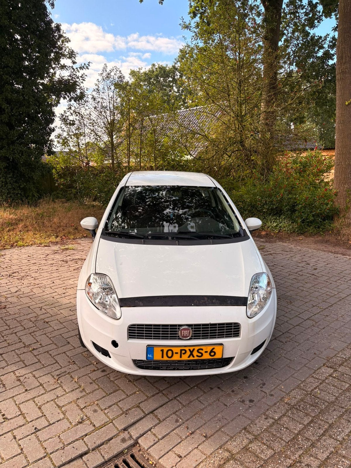Fiat Punto 1.2 3DR 2009 Wit, Auto's, 40 €/maand, 1242 cc, 4 cilinders, Wit