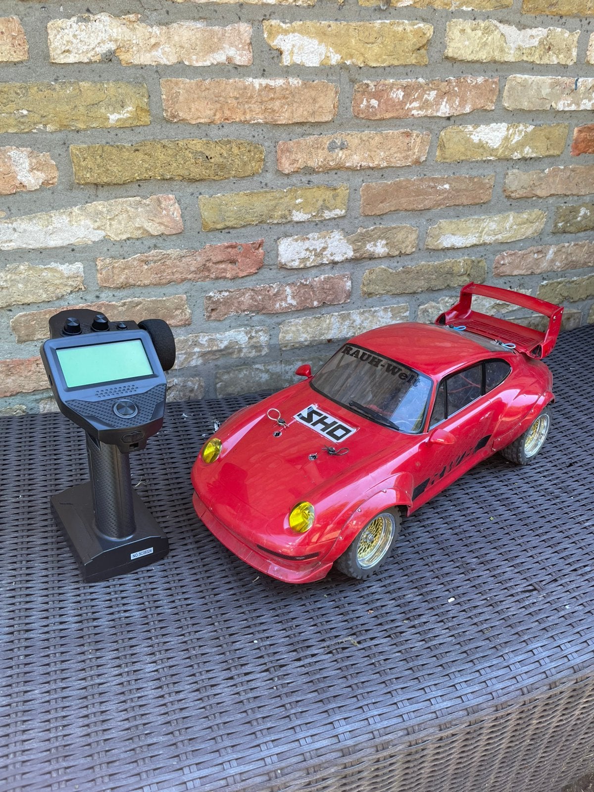 Tamiya TT-01 RWB Porsche 911 in alu Skyrc Radio Tekin shocks, Ophalen of Verzenden, Zo goed als nieuw, Auto onroad