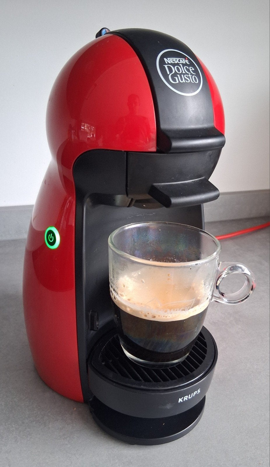 Krups Dolce Gusto Piccolo KP1006 – rood/zwart – getest, Ophalen of Verzenden, Koffiemachine