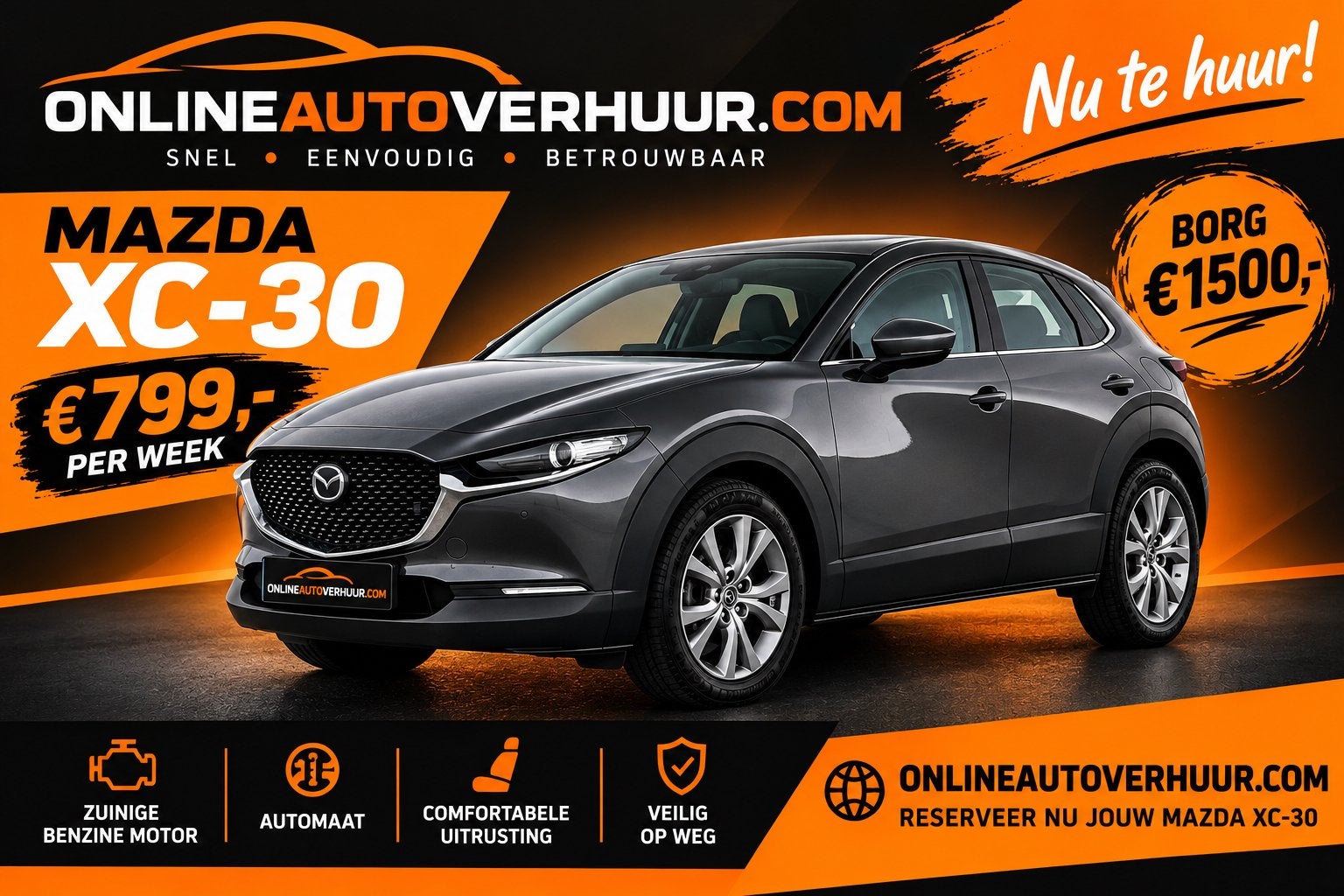 KILOMETER VRIJ AUTO HUREN, Bedrijf, Te koop
