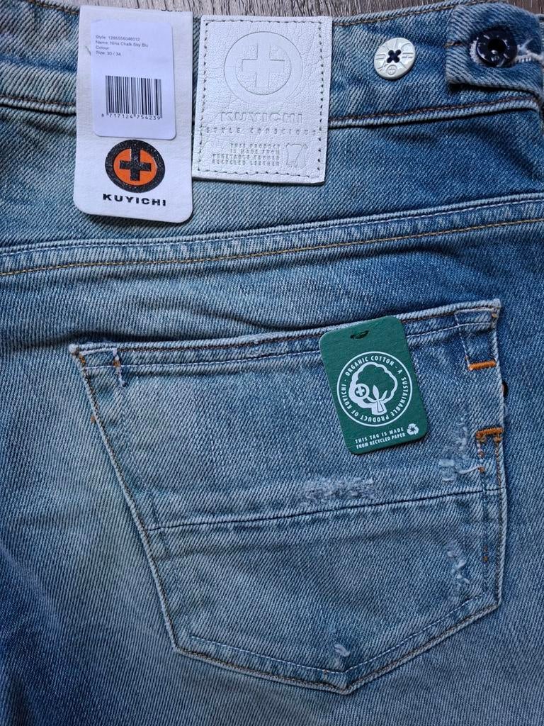 KUYICHI Nina straight fit jeans W33 L34, Blauw, KUYICHI, Nieuw, Ophalen of Verzenden