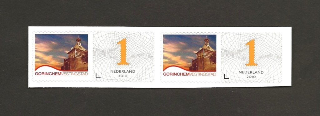 2 Persoonlijke zegels Gorinchem Vestingstad postfris, Postzegels en Munten, Verzenden, Na 1940, Postfris
