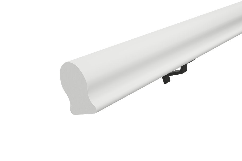 Beuken sleutelgat leuning wit gegrond 2400cm recht, Ophalen of Verzenden, Nieuw, Binnendeur, 200 tot 215 cm