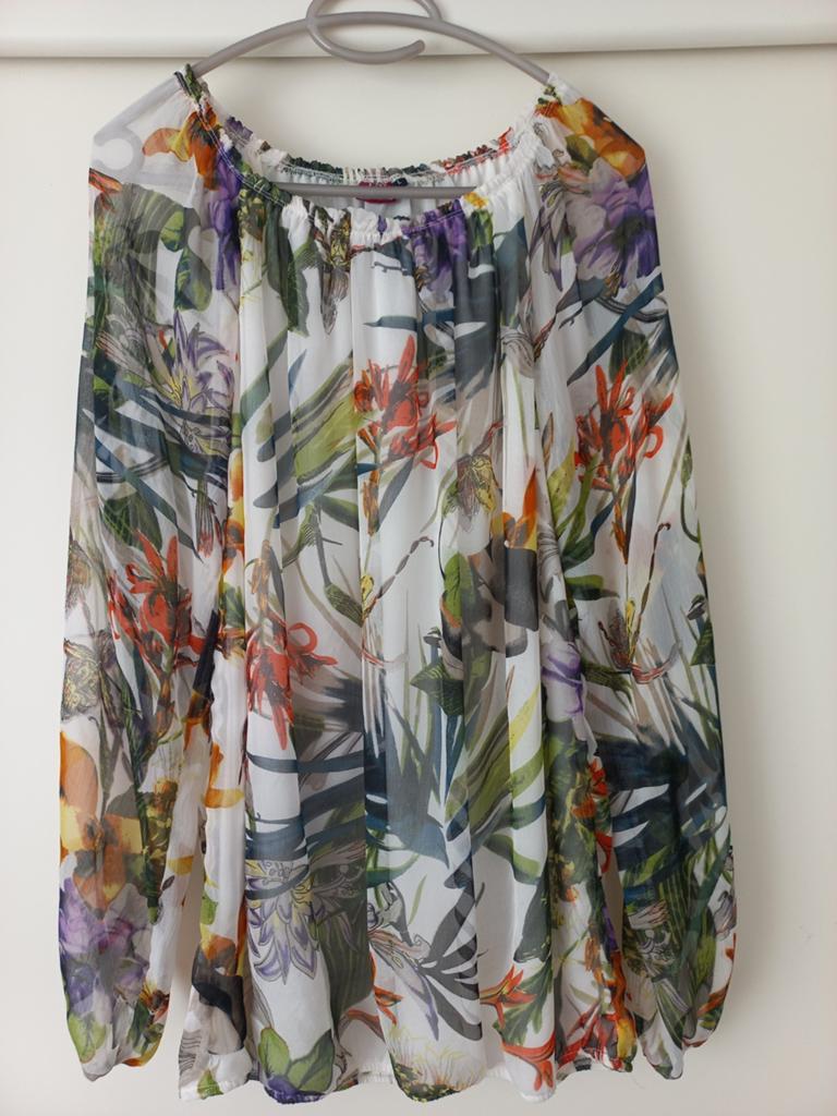 LIV Collection Blouse met Tropische Print Maat L, LIV Collection, Ophalen of Verzenden, Zo goed als nieuw, Maat 42/44 (L)