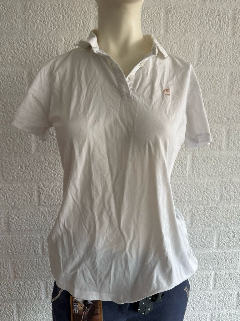 Cavalleria Toscana wedstrijdshirt wit 40, Dieren en Toebehoren, Paardrijkleding, Gebruikt, L, Dressuur, Ophalen of Verzenden