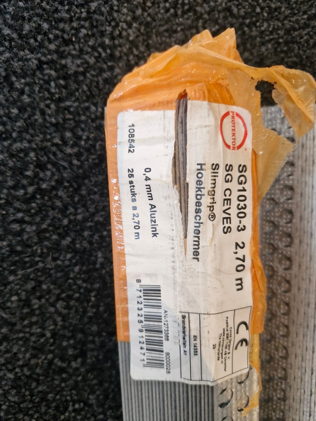 Protektor SG CEVES Slimgrip Hoekbeschermer 2,70 m, Ophalen, Overige materialen, Overige typen, Nieuw