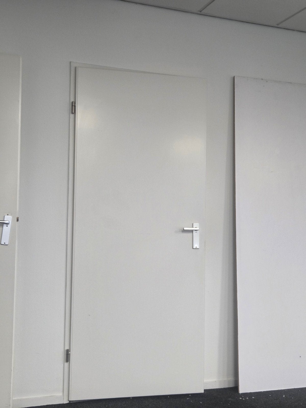 5x stompe binnendeur wit incl. deurbeslag – diverse maten, Ophalen, 80 tot 100 cm, Binnendeur, Zo goed als nieuw