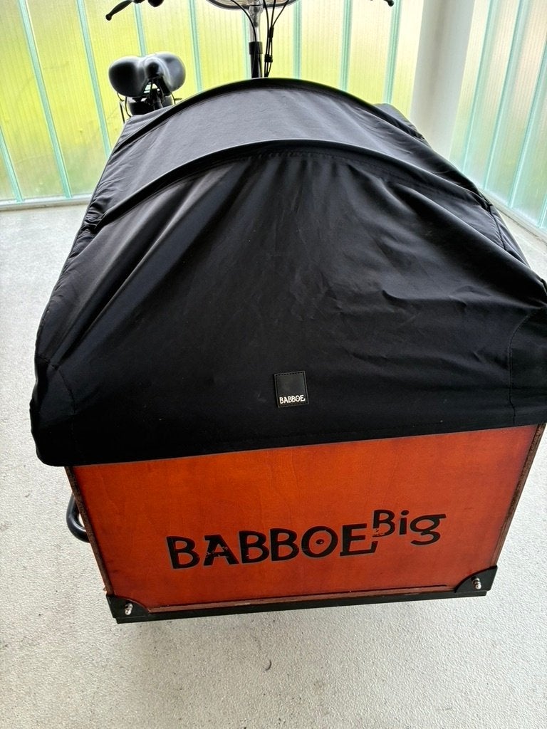 Bakfiets-Babboe-Big-afdekzeil voor over de bak Zie de Foto's, Ophalen of Verzenden, Zo goed als nieuw, 4 kinderen of meer