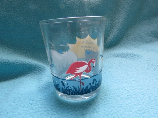 Glas Maison Coudène en Camarque uit Frankrijk, Verzamelen, Ophalen of Verzenden, Zo goed als nieuw, Frisdrankglas