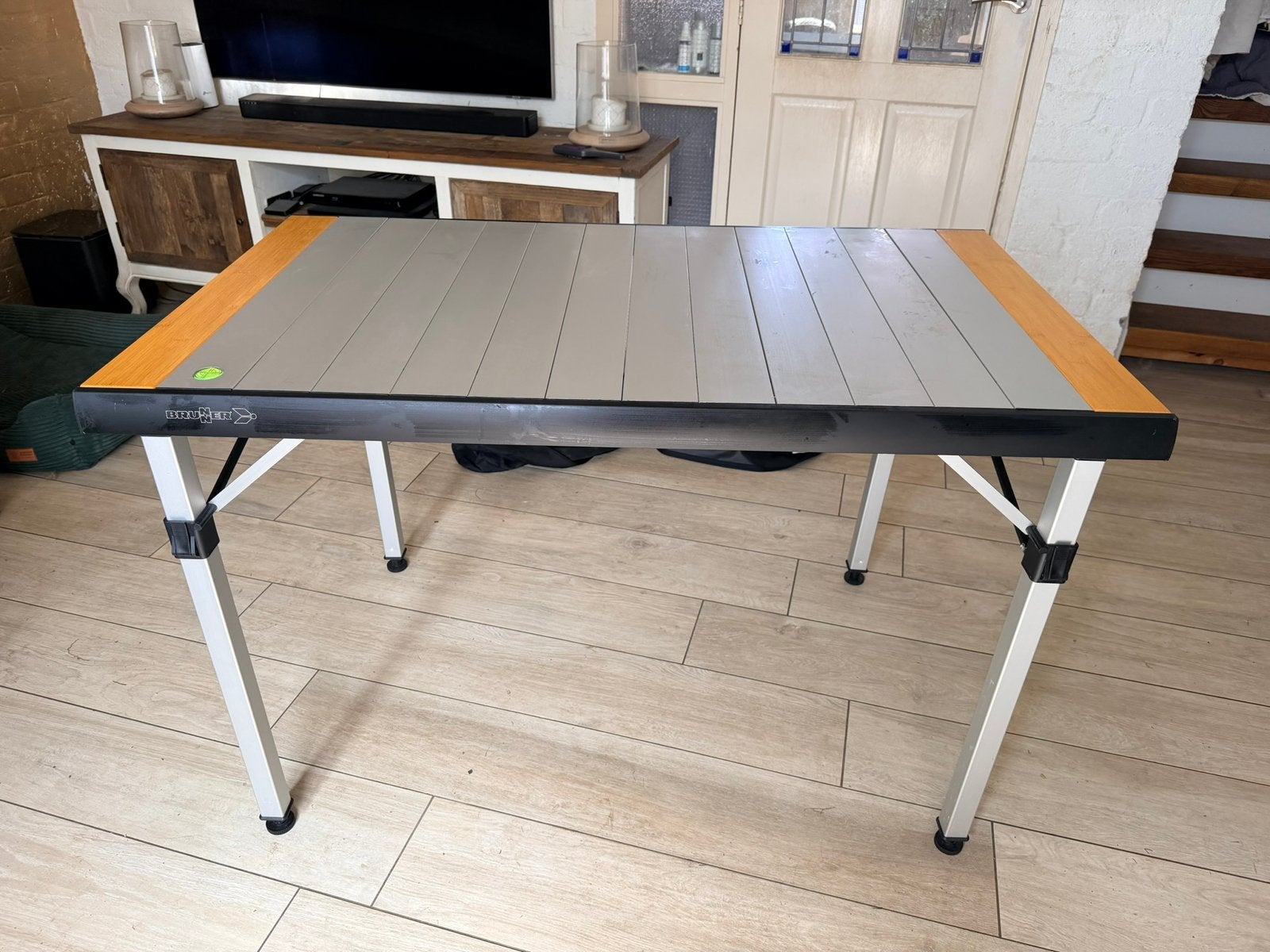 Brunner Quadra Tropic Adjustar Tafel; idaal voor de camping, Ophalen, Zo goed als nieuw, Campingtafel