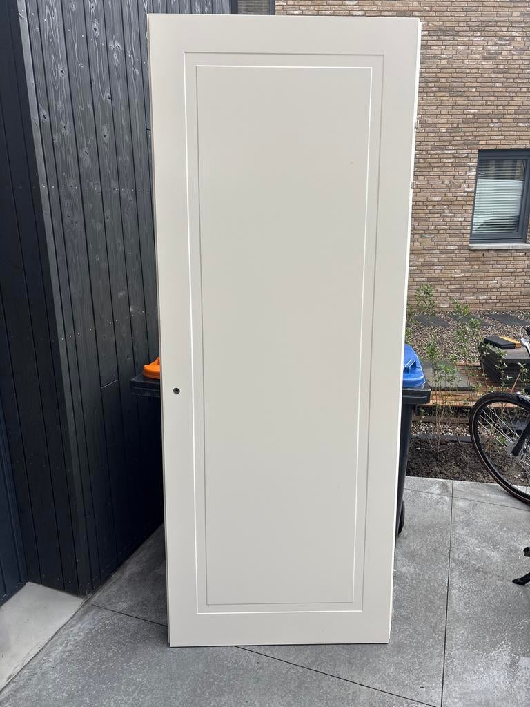 Witte binnendeur met paneeldetails, Ophalen, 80 tot 100 cm, Binnendeur, Zo goed als nieuw