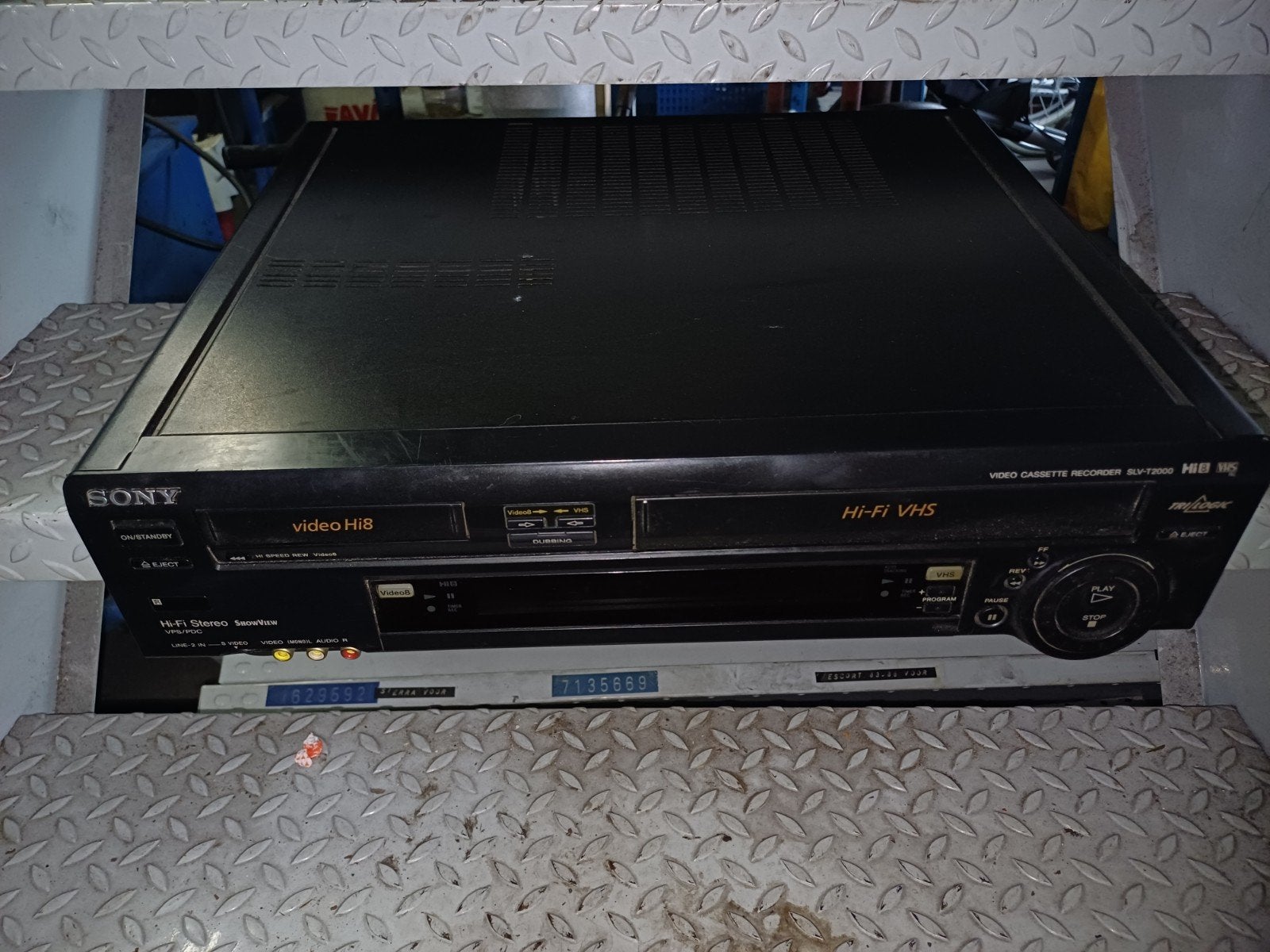 Sony SLV-T2000VC Video Cassette Recorder Hi8 VHS, Audio, Tv en Foto, Videospelers, Ophalen of Verzenden, Gebruikt, VHS-speler of -recorder