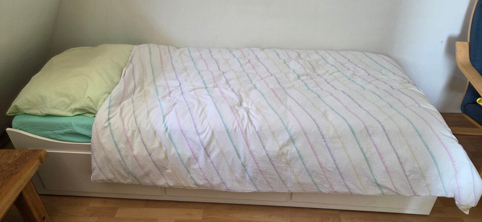 IKEA Eenpersoonsbed met 3 opberglades - Leiderdorp, Ophalen, Gebruikt, 90 cm, Eenpersoons