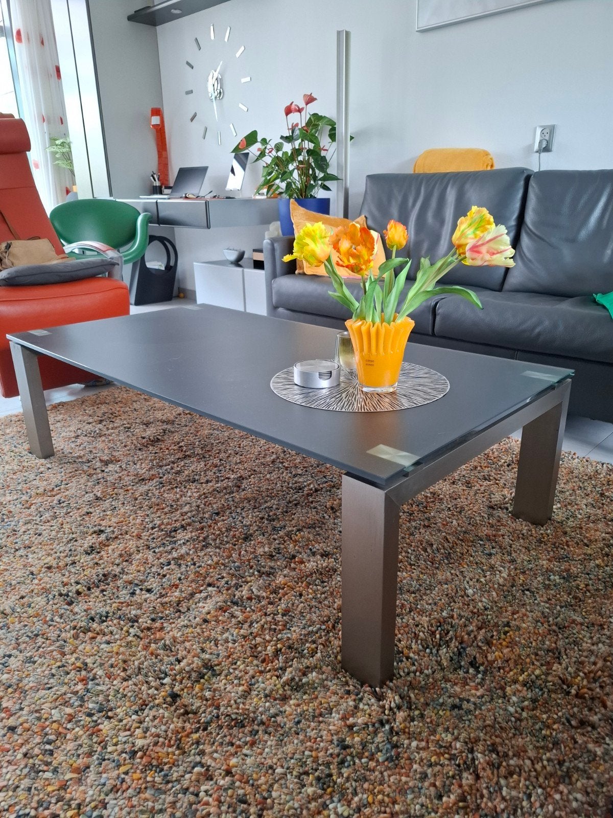 Salon tafel t.e.a.b., 100 tot 150 cm, Glas, Rechthoekig, 50 tot 100 cm