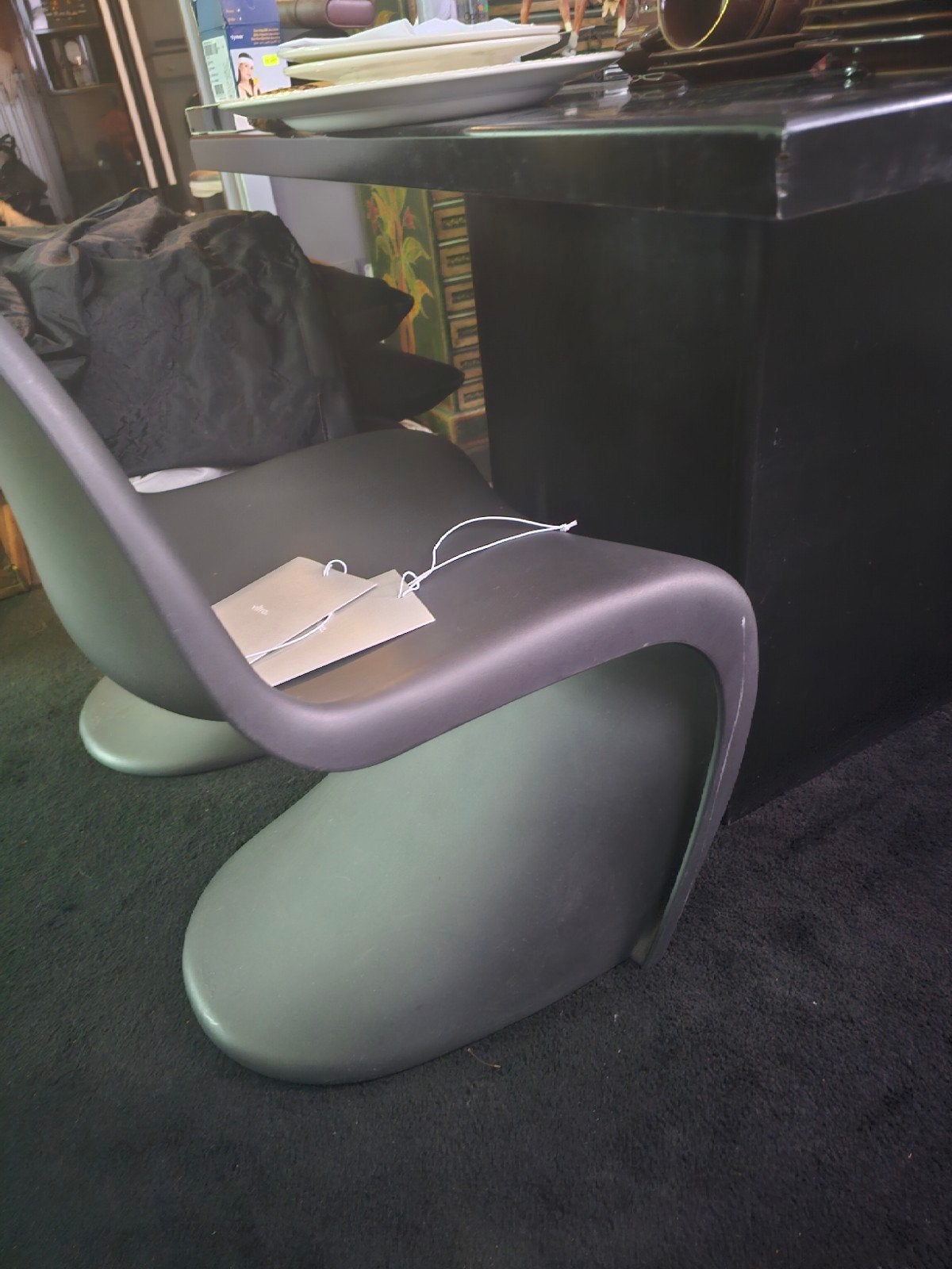 2x Vitra Panton Stoelen - Verner Panton Design, Ophalen, Zwart, Set, Stoel