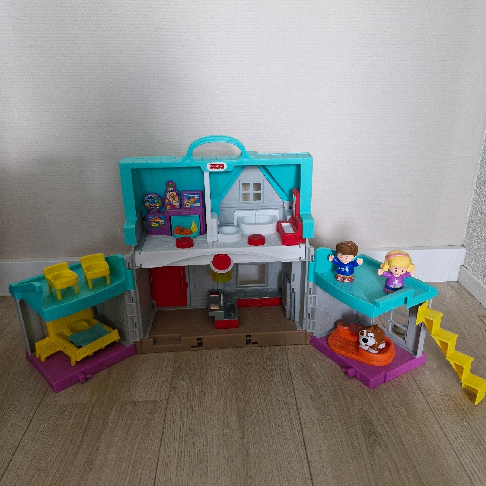 Fisher-Price Little People speelhuis met accessoires, Ophalen, Zo goed als nieuw, Jongen of Meisje