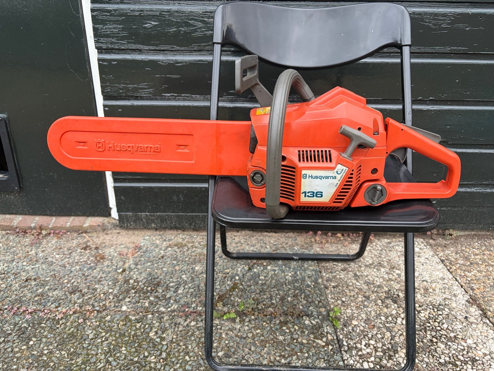 Husqvarna 136 Kettingzaag 36cc 2,2pk, Ophalen, Gebruikt