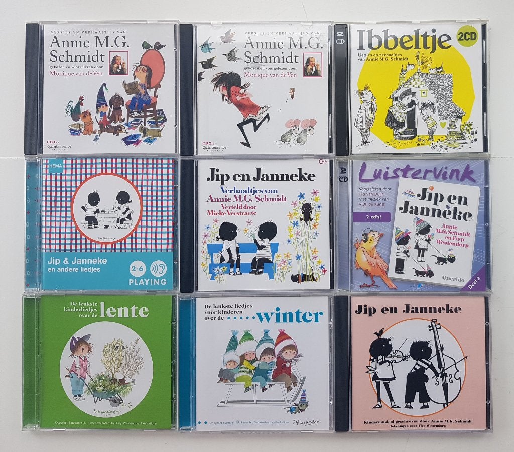 9x CD Luisterboek Annie M.G. Schmidt oa. Jip en Janneke, Boeken, Luisterboeken, Ophalen of Verzenden, Annie M.G. Schmidt, Cd, Kind