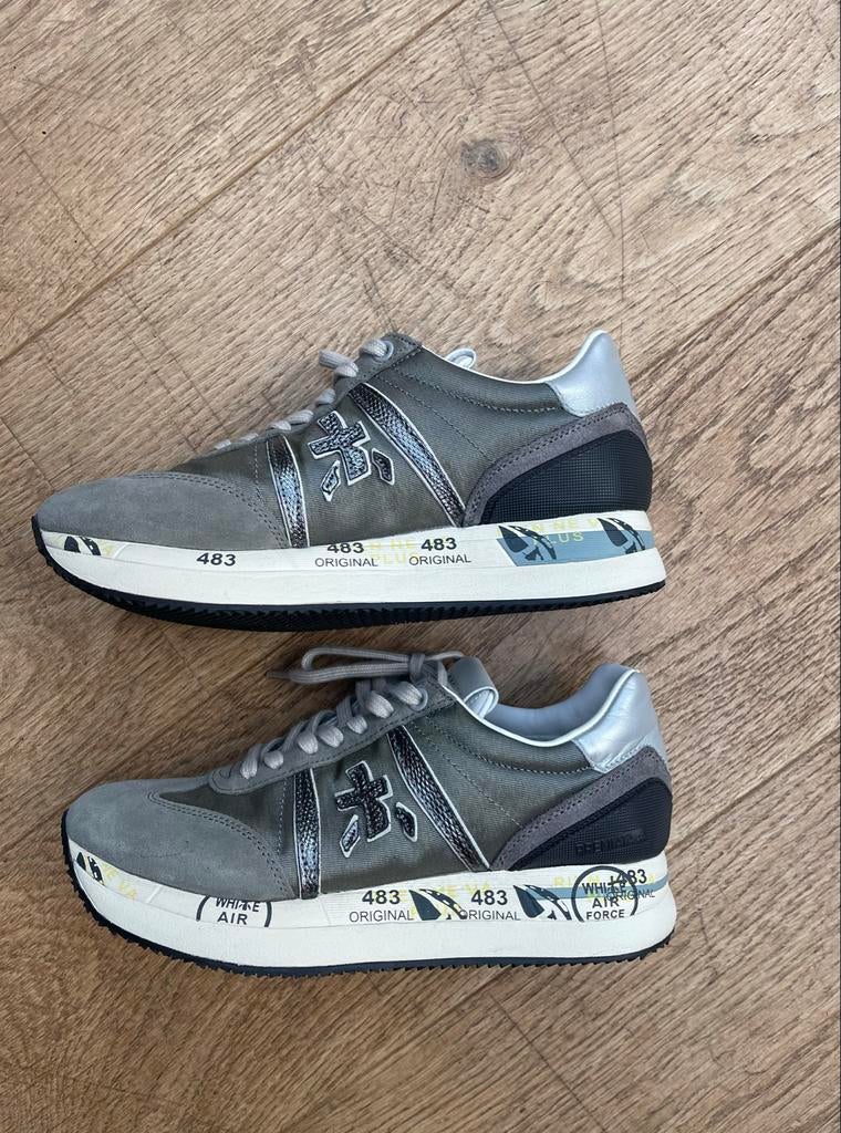Premiata dames sneakers - Grijs, Ophalen of Verzenden, Gedragen, Grijs, Sneakers of Gympen