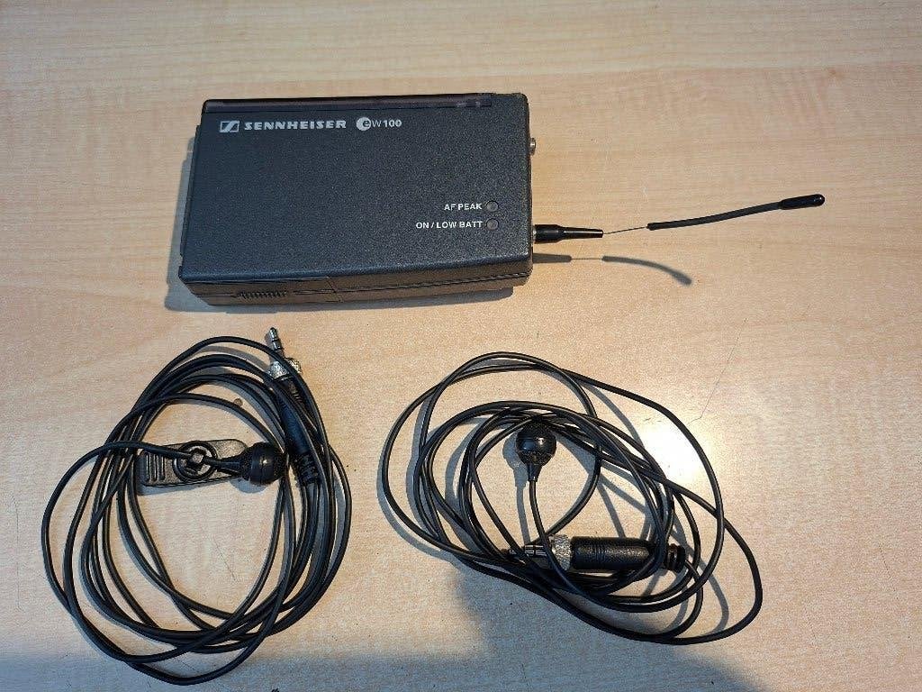Sennheisere bodypack met lavalier mecrofoons, Muziek en Instrumenten, Microfoons, Ophalen of Verzenden, Gebruikt, Overige typen