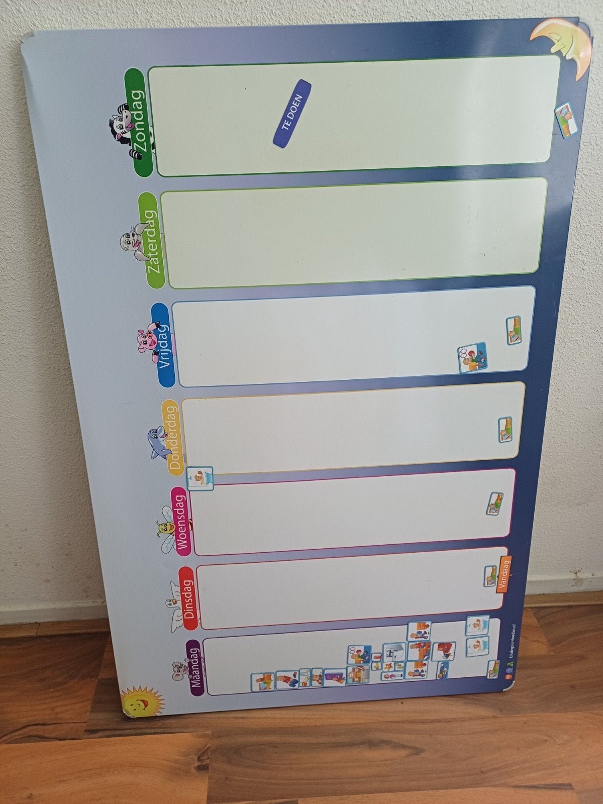 Planbord Blauwe Ster met uitgebreide magneetset, Ophalen, Gebruikt