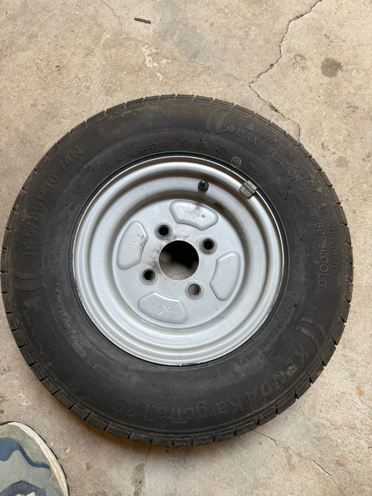 14 inch velgen met band (2x), Ophalen of Verzenden, Zo goed als nieuw