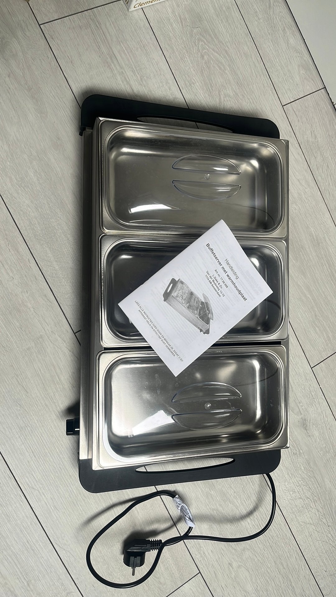 Warmhoudschalen buffet, Ophalen, Zo goed als nieuw