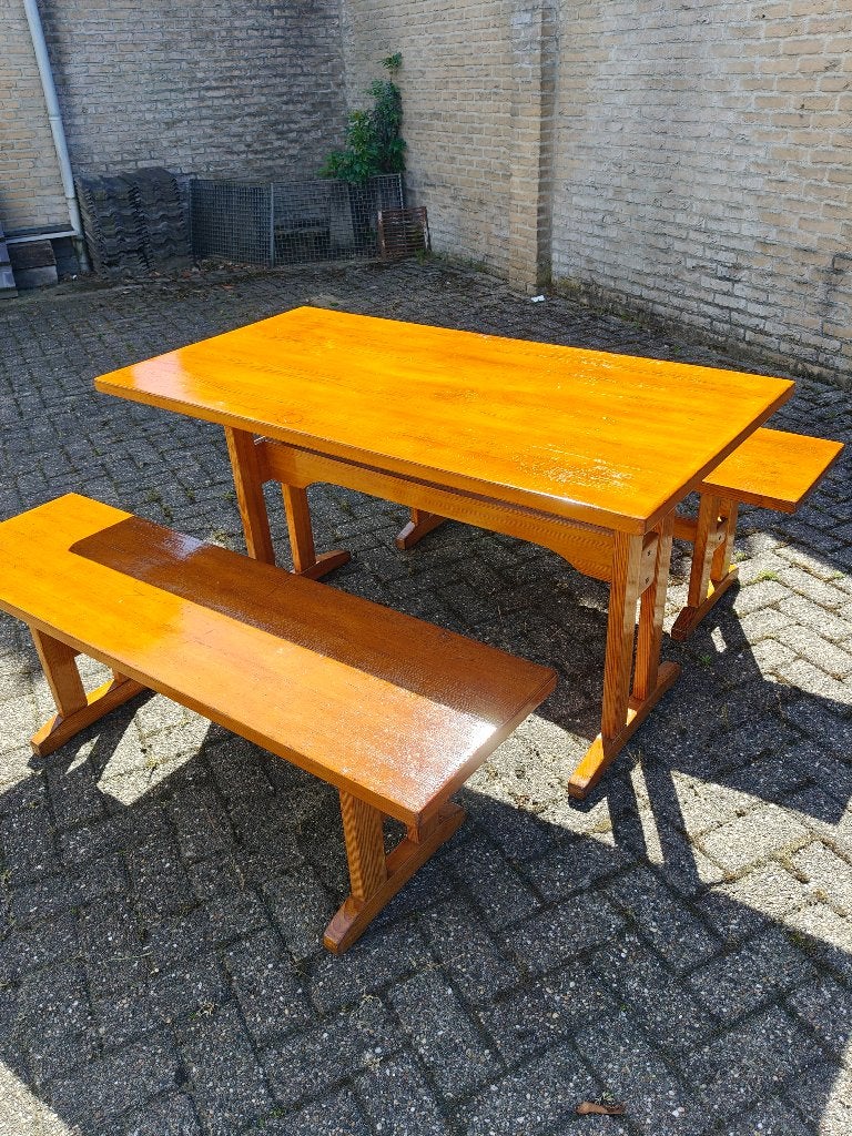 biertafelset, Ophalen, Zo goed als nieuw, Hout