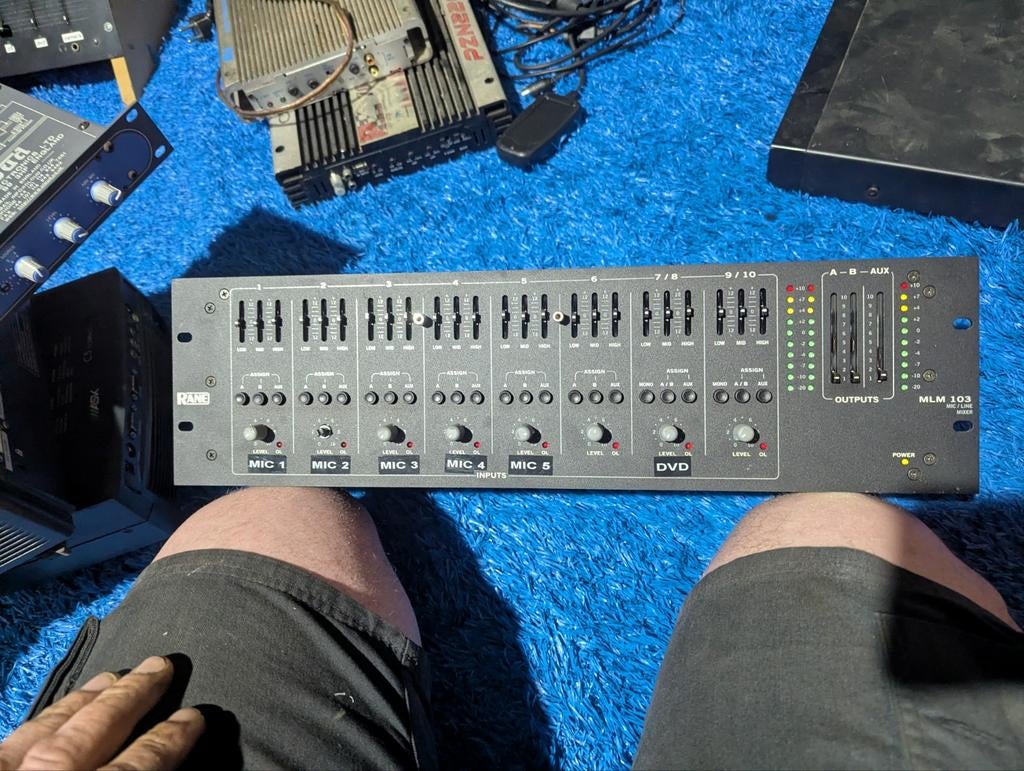 Rane MLM 103 Line Mixer / Microfoon Mixer, Muziek en Instrumenten, Ophalen, Gebruikt, 5 tot 10 kanalen, Microfooningang