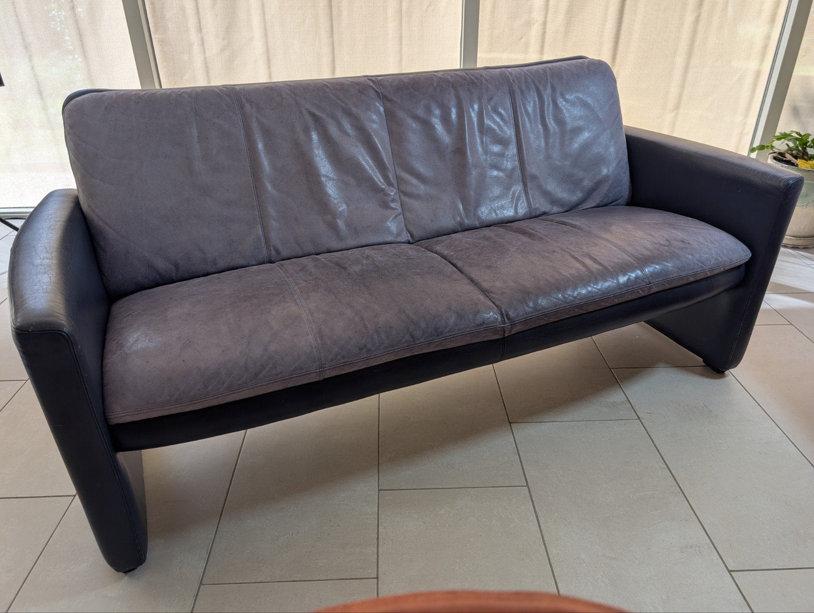 Leolux 2,5 zits bank - opknapper, Ophalen, Gebruikt, 75 tot 100 cm