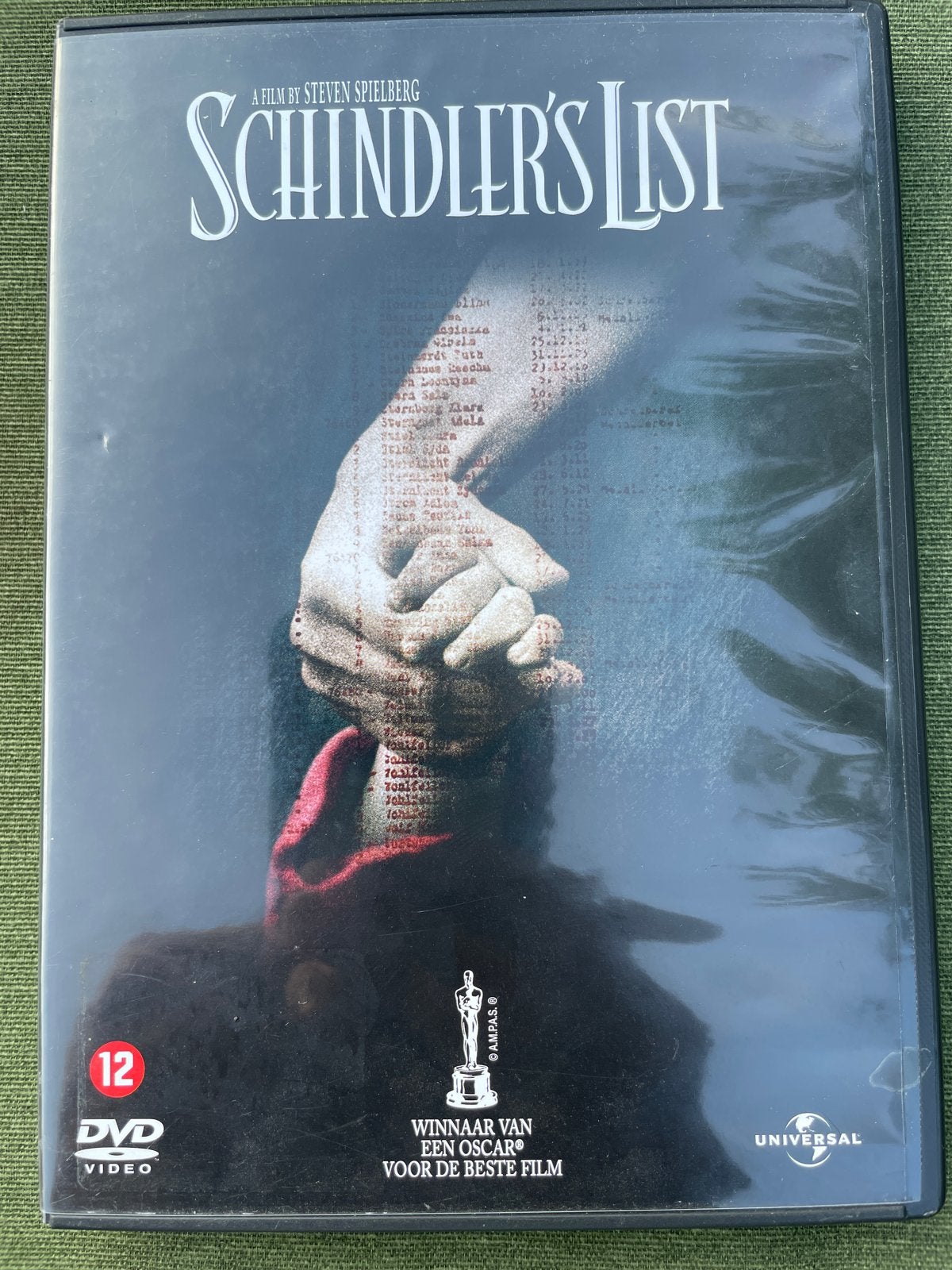 Schindler's List DVD - Oscarwinnende film van Spielberg, Cd's en Dvd's, Waargebeurd drama, Nederlands, Ophalen of Verzenden, Zo goed als nieuw