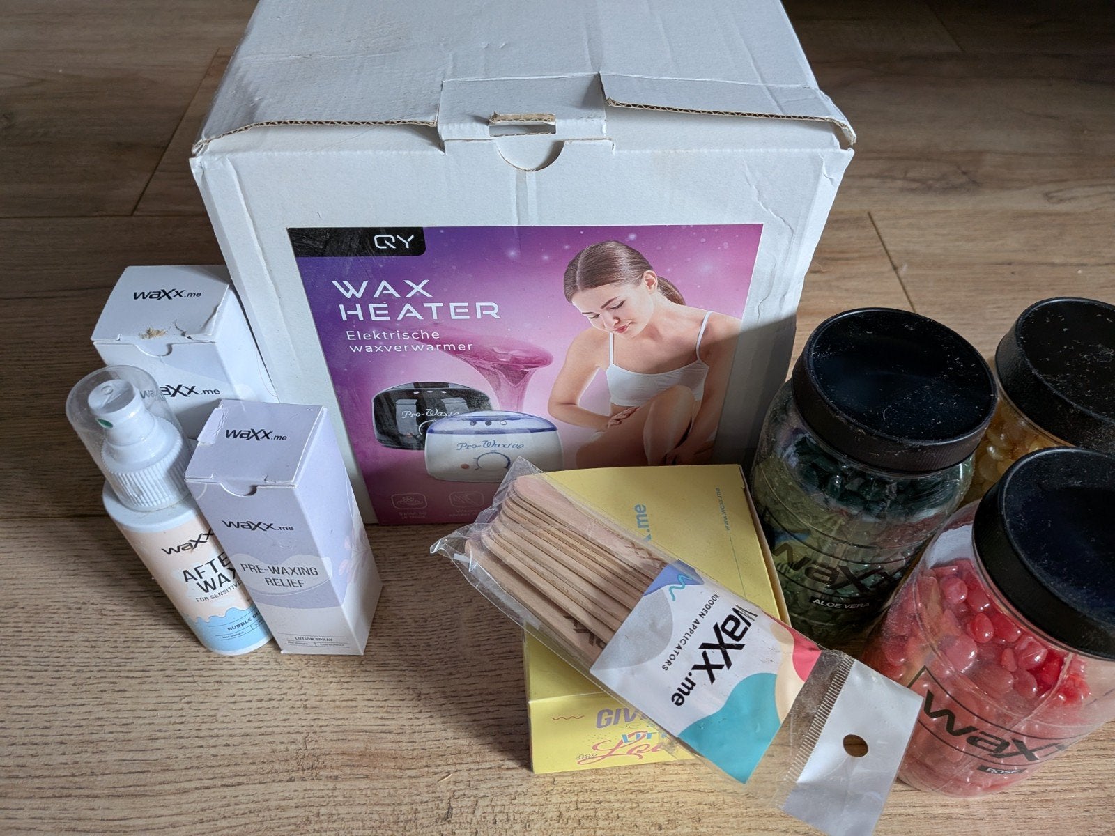 Complete Waxset: Wax Heater, Wax, Pre- & Aftercare, Ophalen of Verzenden, Gebruikt, Overige typen