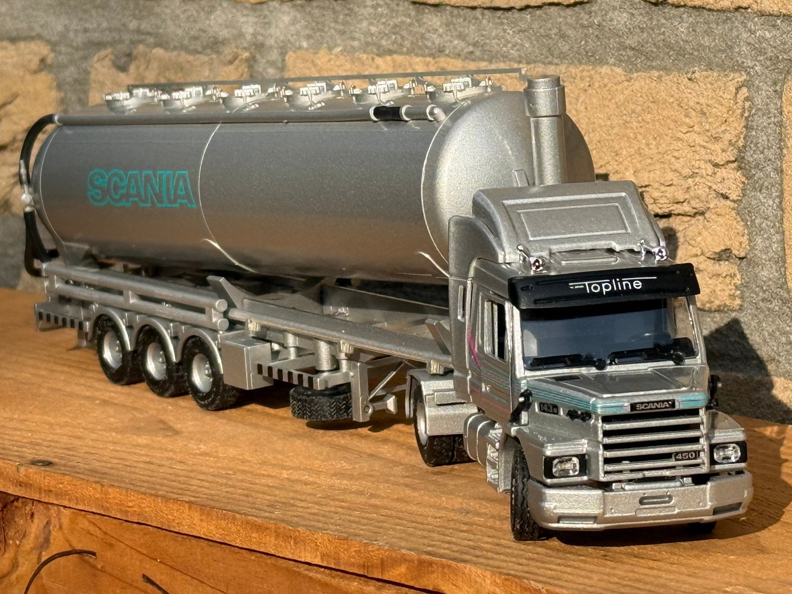 Tekno Scania 143M SCANIA demo bulktank oplegger in doos, Ophalen of Verzenden, Nieuw, Bus of Vrachtwagen, Tekno