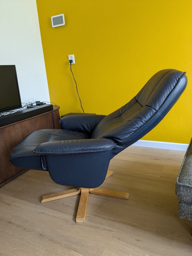 anderssons leren relaxstoel, Ophalen, Gebruikt, 75 tot 100 cm, Leer
