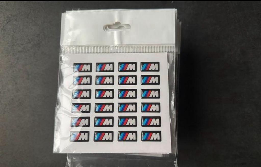 Bmw m stickers set van 24 m2 m3 m4 m5 m6 x5 x3 ix, Auto diversen, Autostickers, Ophalen of Verzenden
