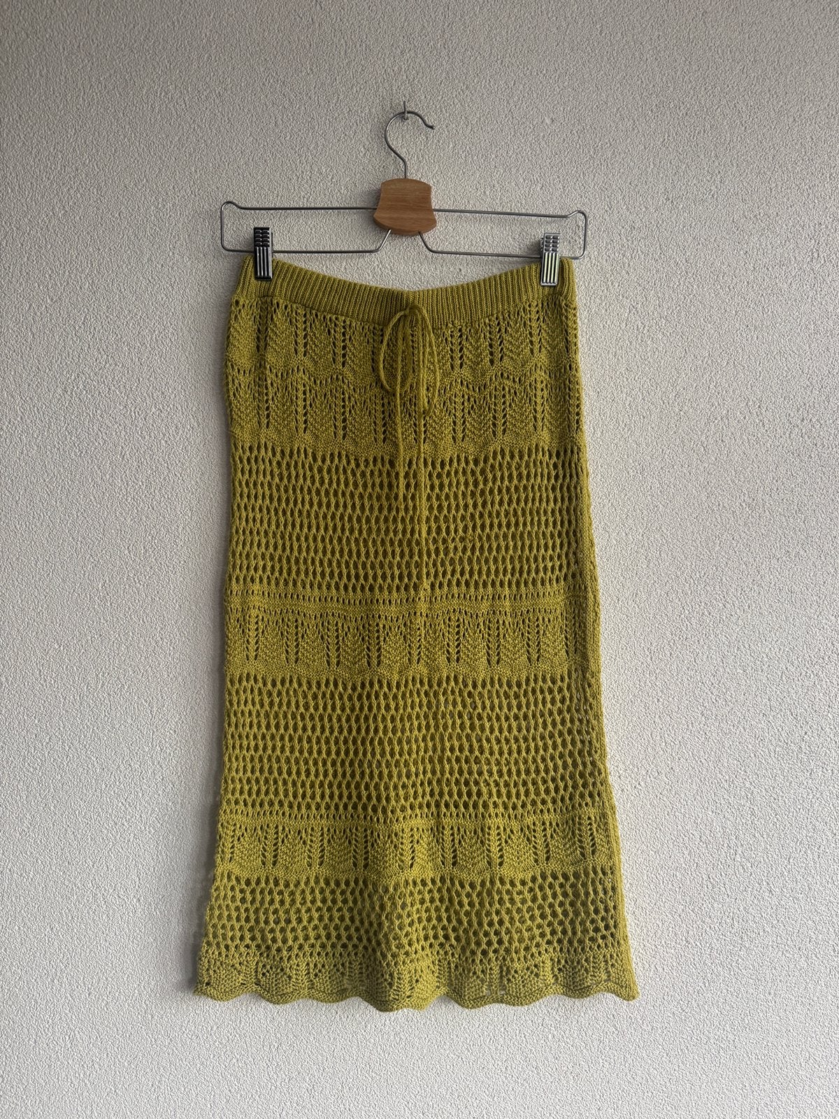 Vintage Y2K lichtgroen gehaakte zomerse midi rok, Vintage, Vintage, Vintage, Ophalen of Verzenden