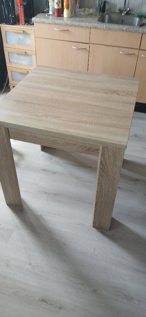 Vierkante tafel, Huis en Inrichting, Tafels | Eettafels, Ophalen, 50 tot 100 cm, Vierkant, Tot twee personen