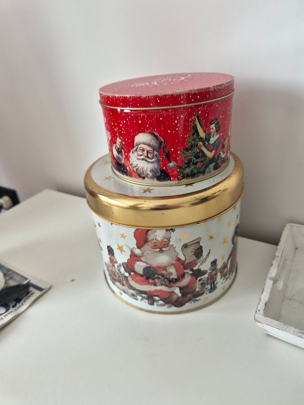 2 leuke kerstblikken, Ophalen