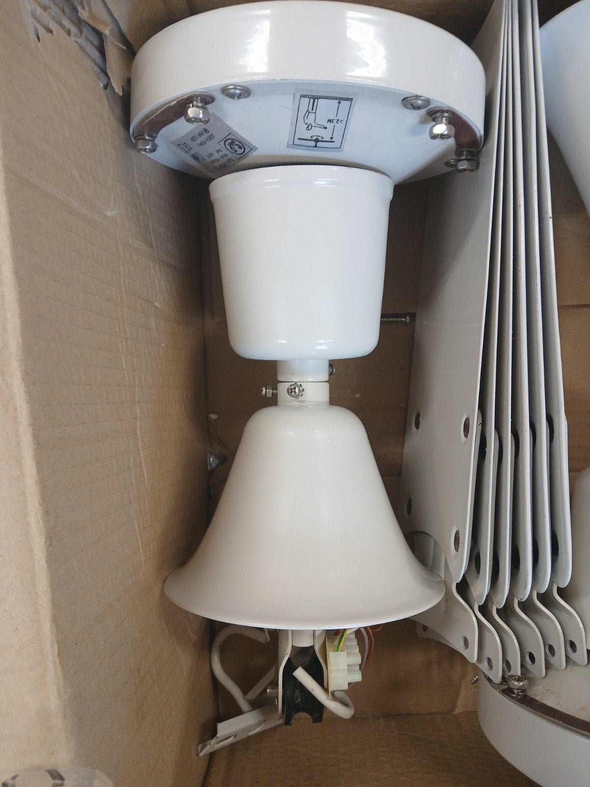 S&P Plafondventilator HTB-80N - Wit, 45W, Ophalen, Nieuw, Plafondventilator